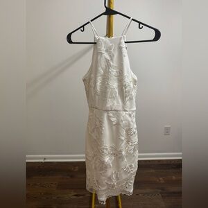 Elegant White Floral Dress